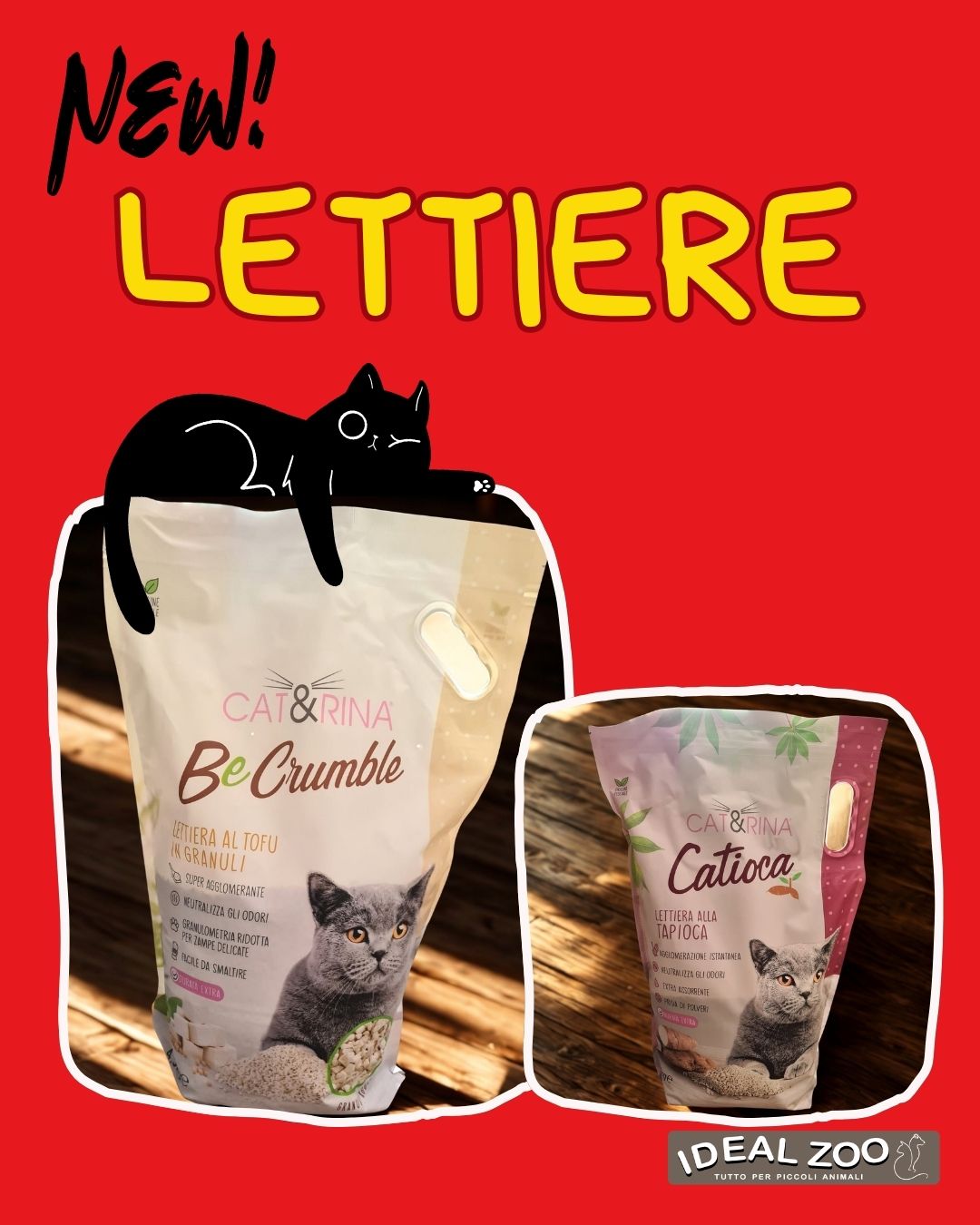 Nuove lettiere BeCrumble e BeCatioca da Ideal Zoo