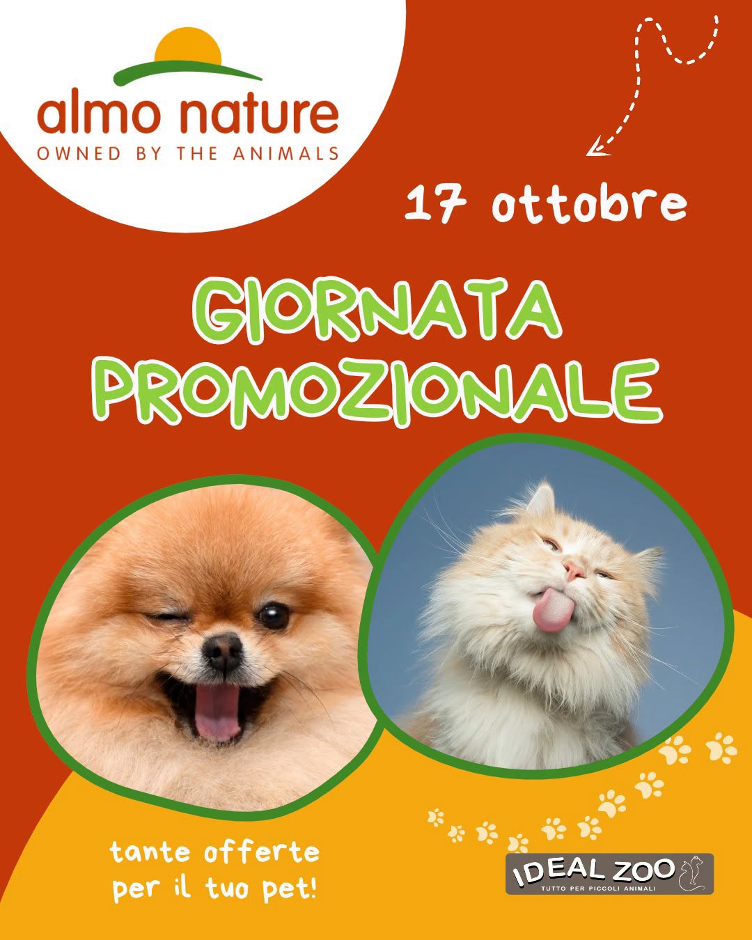 Giornata promozionale Almo Nature del 17 ottobre da Ideal Zoo